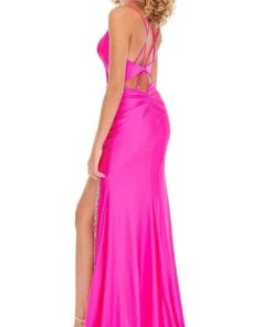Rachel Allan - 70078 Sweetheart Sheath Dress With Slit