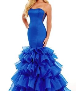 Rachel Allan - 70142 Strapless Sweetheart Tiered Gown