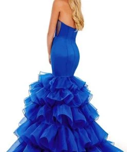 Rachel Allan - 70142 Strapless Sweetheart Tiered Gown