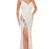 Rachel Allan - 70156 Fitted V-Neck Evening Dress