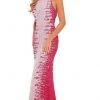 Rachel Allan - 70162 Halter Trumpet Evening Dress