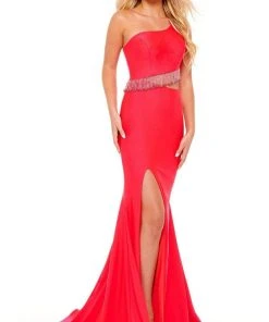 Rachel Allan - 70168 Bead-Fringed Cutout Gown 14 Rachel Allan - 70168 Bead-Fringed Cutout Gown