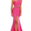 Rachel Allan - 70168 Bead-Fringed Cutout Gown 1 Rachel Allan - 70168 Bead-Fringed Cutout Gown
