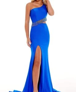 Rachel Allan - 70168 Bead-Fringed Cutout Gown 12 Rachel Allan - 70168 Bead-Fringed Cutout Gown