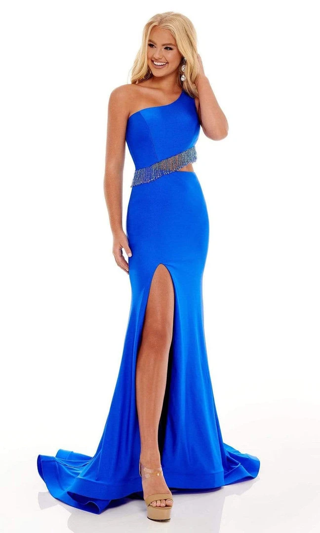 Rachel Allan - 70168 Bead-Fringed Cutout Gown 5 Rachel Allan - 70168 Bead-Fringed Cutout Gown