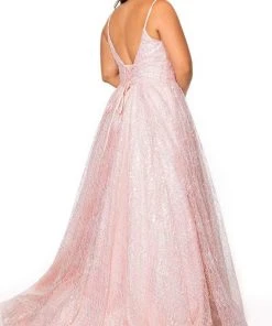 Rachel Allan - 70172W Plunging Sweetheart A-Line Evening Gown