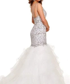 Rachel Allan - 70176 One Shoulder Fully Beaded Dress 9 Rachel Allan - 70176 One Shoulder Fully Beaded Dress