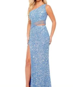 Rachel Allan - 70186 Bead Fringed Sequin Gown 16 Rachel Allan - 70186 Bead Fringed Sequin Gown