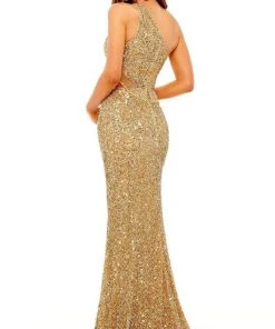 Rachel Allan - 70186 Bead Fringed Sequin Gown 13 Rachel Allan - 70186 Bead Fringed Sequin Gown