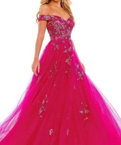 Rachel Allan - 70187 Bead Embellished Off Shoulder Ballgown 11 Rachel Allan - 70187 Bead Embellished Off Shoulder Ballgown