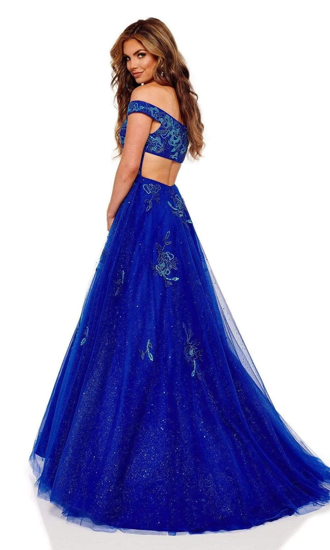 Rachel Allan - 70187 Bead Embellished Off Shoulder Ballgown 8 Rachel Allan - 70187 Bead Embellished Off Shoulder Ballgown