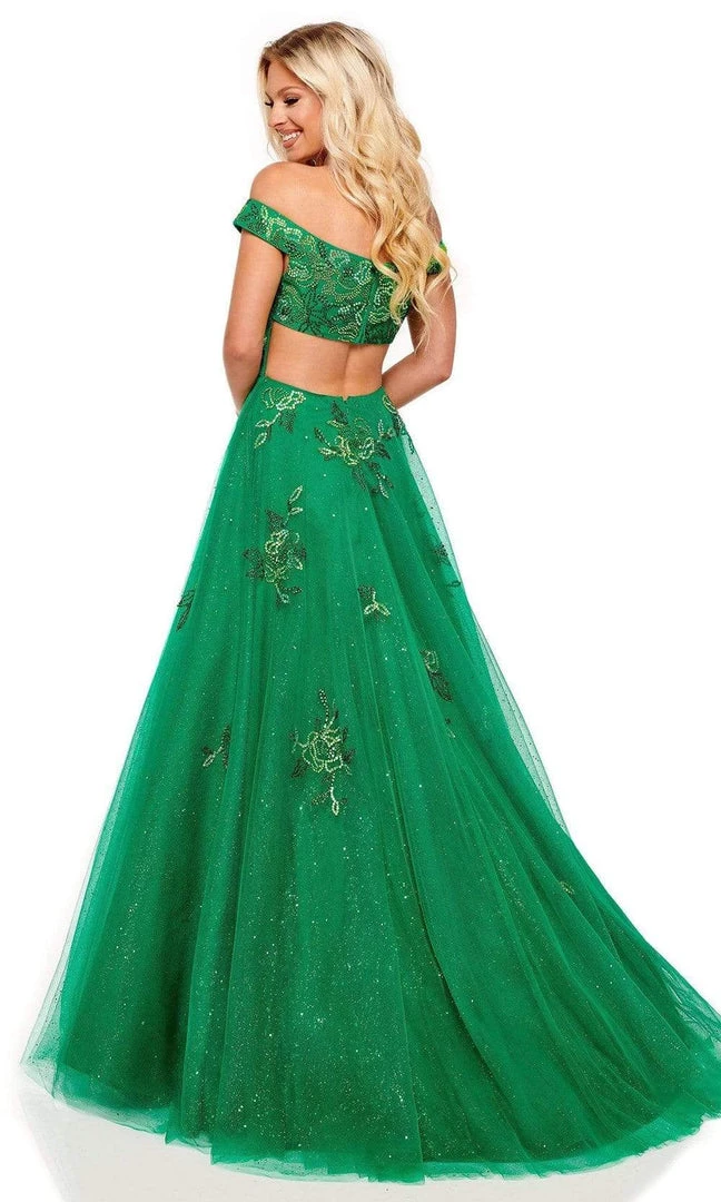 Rachel Allan - 70187 Bead Embellished Off Shoulder Ballgown 4 Rachel Allan - 70187 Bead Embellished Off Shoulder Ballgown