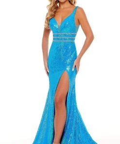 Rachel Allan - 70208 Sequin Trumpet Evening Dress