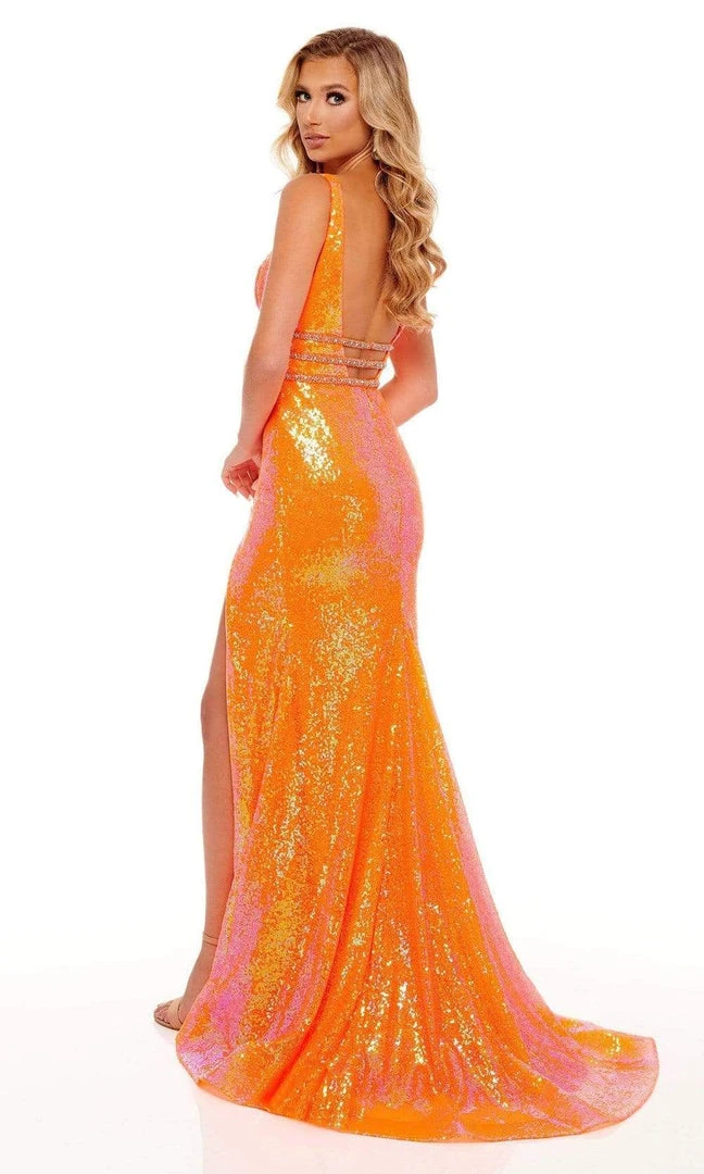 Rachel Allan - 70208 Sequin Trumpet Evening Dress 8 Rachel Allan - 70208 Sequin Trumpet Evening Dress