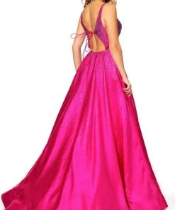 Rachel Allan - 70212 Beaded Scoop Back A-Line Gown 13 Rachel Allan - 70212 Beaded Scoop Back A-Line Gown