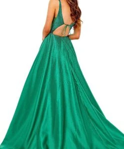 Rachel Allan - 70212 Beaded Scoop Back A-Line Gown 11 Rachel Allan - 70212 Beaded Scoop Back A-Line Gown