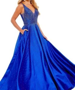 Rachel Allan - 70212 Beaded Scoop Back A-Line Gown 14 Rachel Allan - 70212 Beaded Scoop Back A-Line Gown