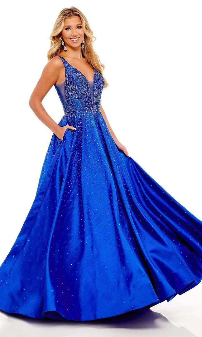 Rachel Allan - 70212 Beaded Scoop Back A-Line Gown 7 Rachel Allan - 70212 Beaded Scoop Back A-Line Gown