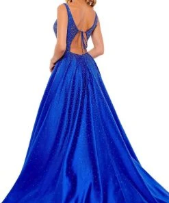 Rachel Allan - 70212 Beaded Scoop Back A-Line Gown 15 Rachel Allan - 70212 Beaded Scoop Back A-Line Gown