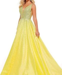 Rachel Allan - 70212 Beaded Scoop Back A-Line Gown 16 Rachel Allan - 70212 Beaded Scoop Back A-Line Gown