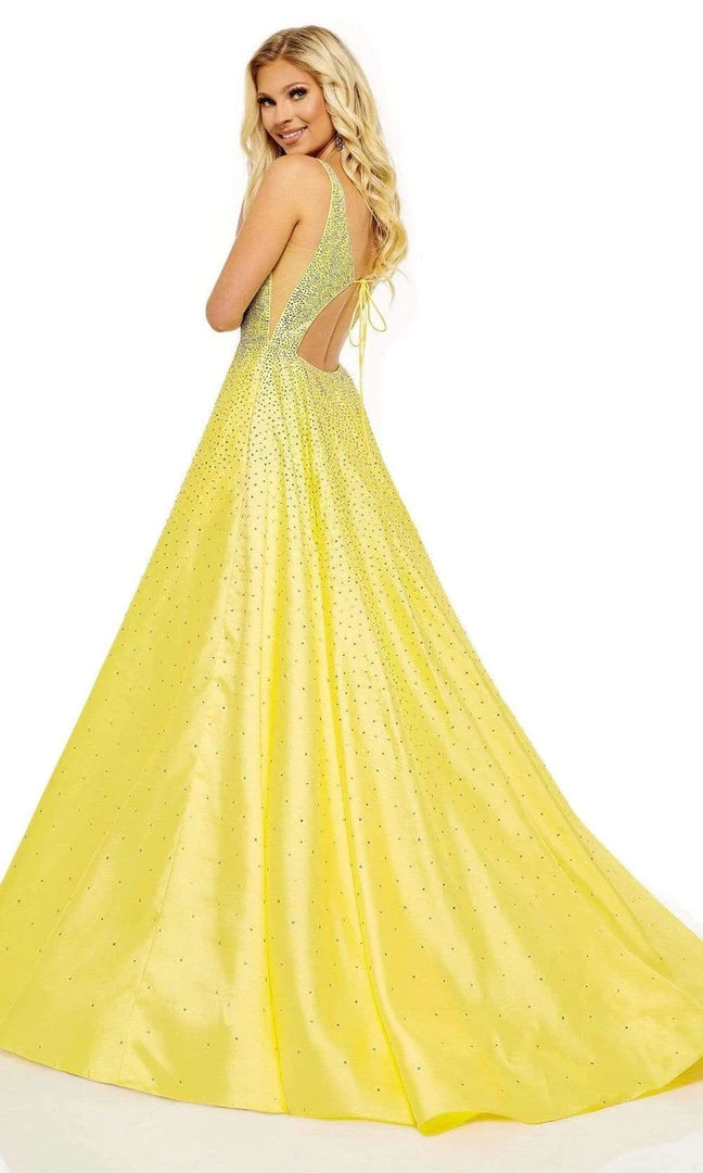 Rachel Allan - 70212 Beaded Scoop Back A-Line Gown 10 Rachel Allan - 70212 Beaded Scoop Back A-Line Gown