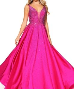 Rachel Allan - 70212 Beaded Scoop Back A-Line Gown 12 Rachel Allan - 70212 Beaded Scoop Back A-Line Gown