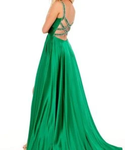 Rachel Allan - 70227 Pleated A-Line Evening Gown