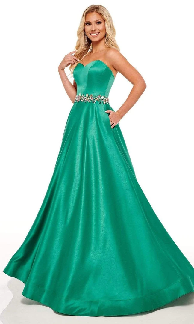 Rachel Allan - 70233 Strapless Beaded Waist Gown 3 Rachel Allan - 70233 Strapless Beaded Waist Gown