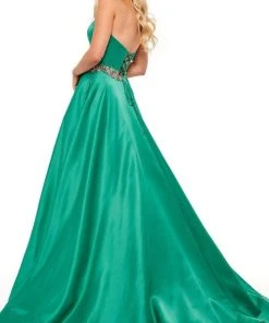 Rachel Allan - 70233 Strapless Beaded Waist Gown 9 Rachel Allan - 70233 Strapless Beaded Waist Gown