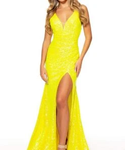 Rachel Allan - 70245 Fitted Trumpet Evening Dress
