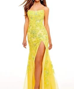 Rachel Allan - 70270 Floral Ornate Mermaid Gown