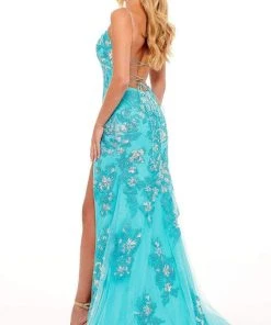 Rachel Allan - 70270 Floral Ornate Mermaid Gown