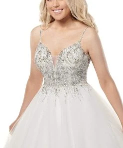 Rachel Allan - M780 Fully Beaded Bodice Tulle Ballgown Wedding Dress 10 Rachel Allan - M780 Fully Beaded Bodice Tulle Ballgown Wedding Dress