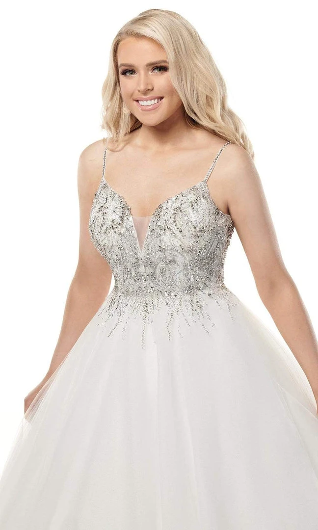 Rachel Allan - M780 Fully Beaded Bodice Tulle Ballgown Wedding Dress 6 Rachel Allan - M780 Fully Beaded Bodice Tulle Ballgown Wedding Dress