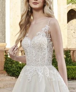 Rachel Allan - M794 Glittered Tulle A Line Wedding Gown