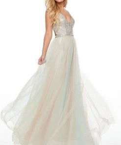 Rachel Allan Prom - 7015 Bead Embellished A-Line Evening Dress