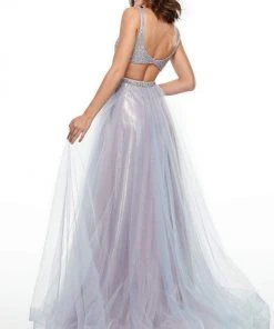 Rachel Allan Prom - 7015 Bead Embellished A-Line Evening Dress