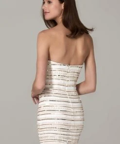 SCALA - 48675 Strapless Sweetheart Short Dress