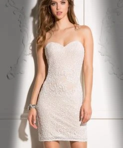 Scala - 48678 Short Fitted Cocktail Dress