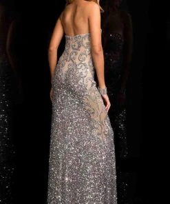 Scala - 48680 Sweetheart Prom Dress With Crystal Embellishments