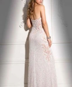 Scala - 48680 Sweetheart Prom Dress With Crystal Embellishments