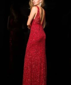 Scala - 48700 Low Back Sequin Prom Dress 13 Scala - 48700 Low Back Sequin Prom Dress