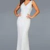 Scala - 48937 Sequined V-neck Trumpet Dress 2 Scala - 48937 Sequined V-neck Trumpet Dress