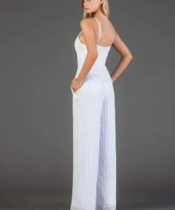 SCALA - 48995 Sequined Plunging V-Neck Jumpsuit 12 SCALA - 48995 Sequined Plunging V-Neck Jumpsuit