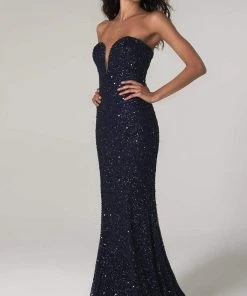 SCALA - 60093 Strapless Sweetheart Sheath Dress 11 SCALA - 60093 Strapless Sweetheart Sheath Dress