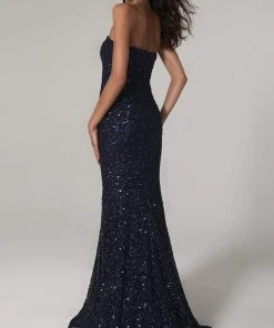 SCALA - 60093 Strapless Sweetheart Sheath Dress 12 SCALA - 60093 Strapless Sweetheart Sheath Dress