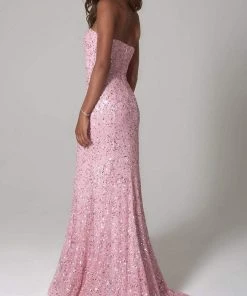 SCALA - 60093 Strapless Sweetheart Sheath Dress