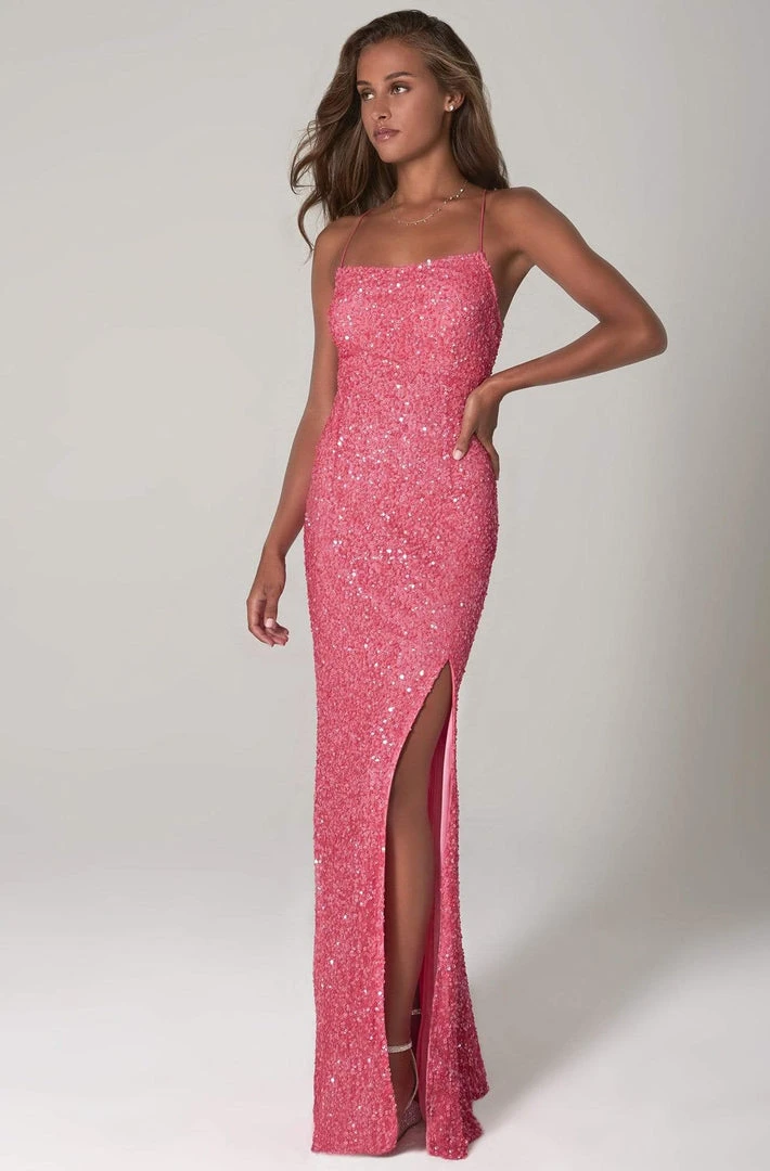 SCALA - 60100 Scoop Sequined Column Dress 3 SCALA - 60100 Scoop Sequined Column Dress
