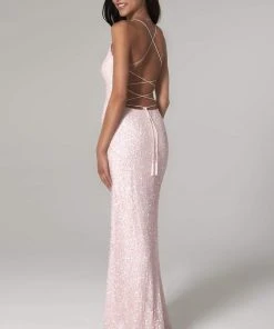 SCALA - 60100 Scoop Sequined Column Dress 17 SCALA - 60100 Scoop Sequined Column Dress