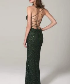 SCALA - 60100 Scoop Sequined Column Dress 13 SCALA - 60100 Scoop Sequined Column Dress